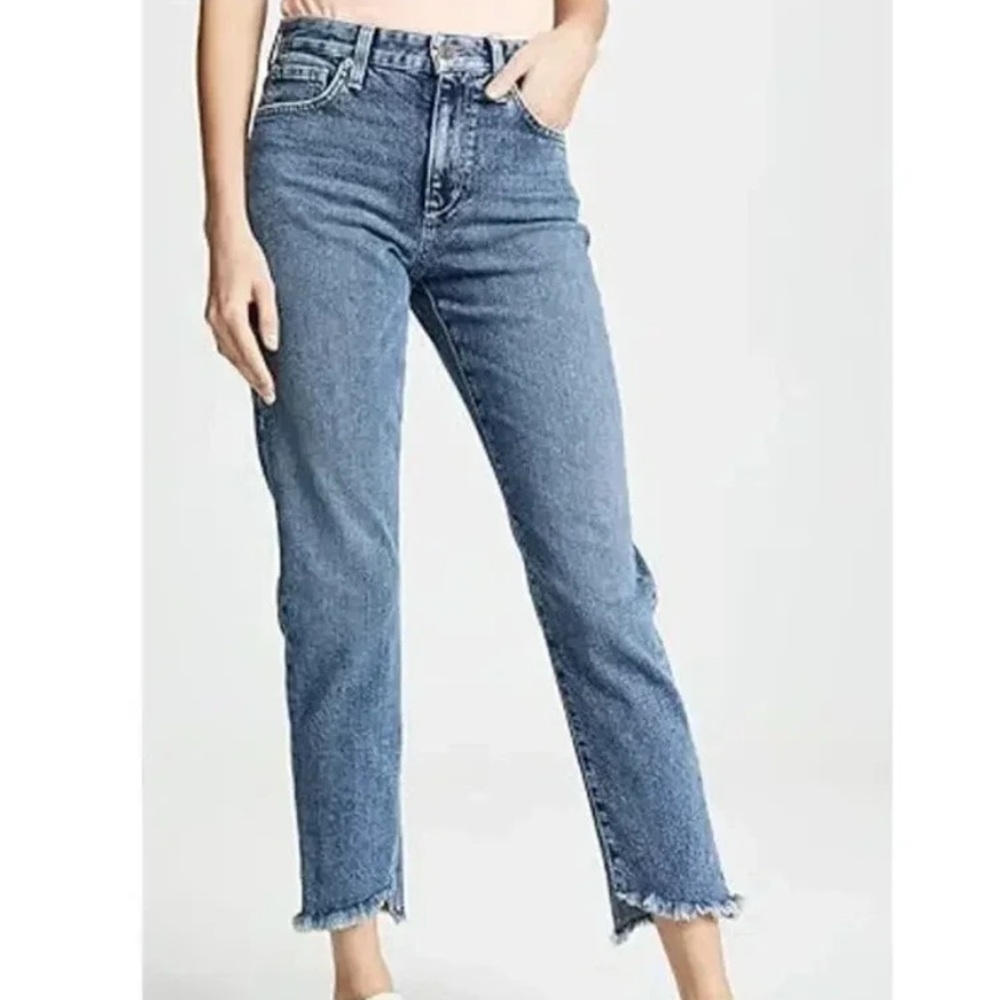 Joe's Jeans Women‎ The Smith High Rise Straight Ankle Blue Cropped Size W27